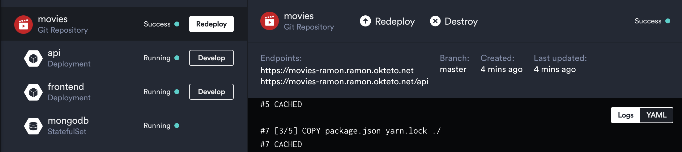 Developer first experience